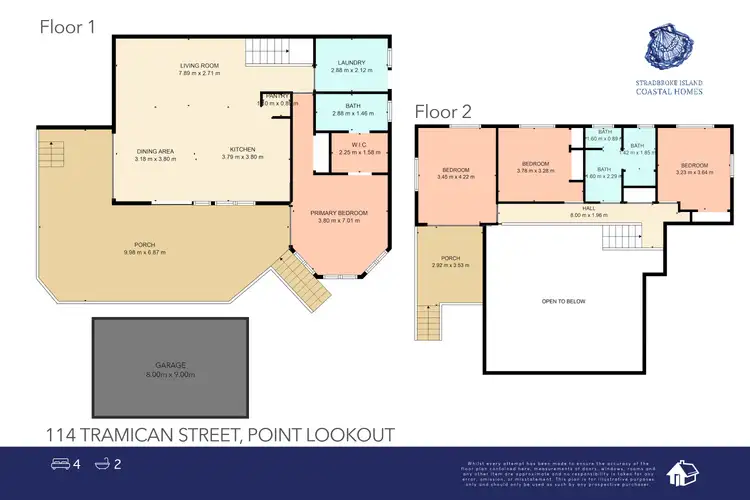 Floorplan of Homely house listing, 114 Tramican Street, Point Lookout QLD 4183