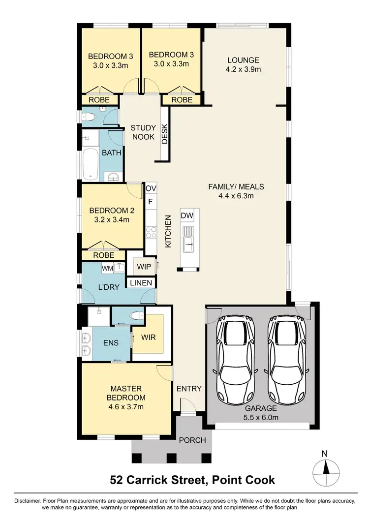 Floorplan of Homely house listing, 52 Carrick Street, Point Cook VIC 3030