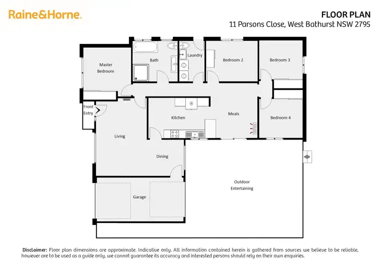 Floorplan of Homely house listing, 11 Parson Close, West Bathurst NSW 2795