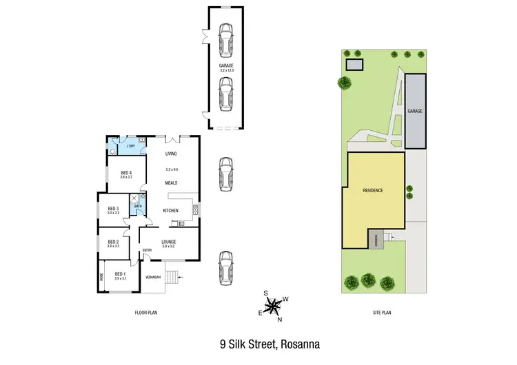 Floorplan of Homely house listing, 9 Silk Street, Rosanna VIC 3084