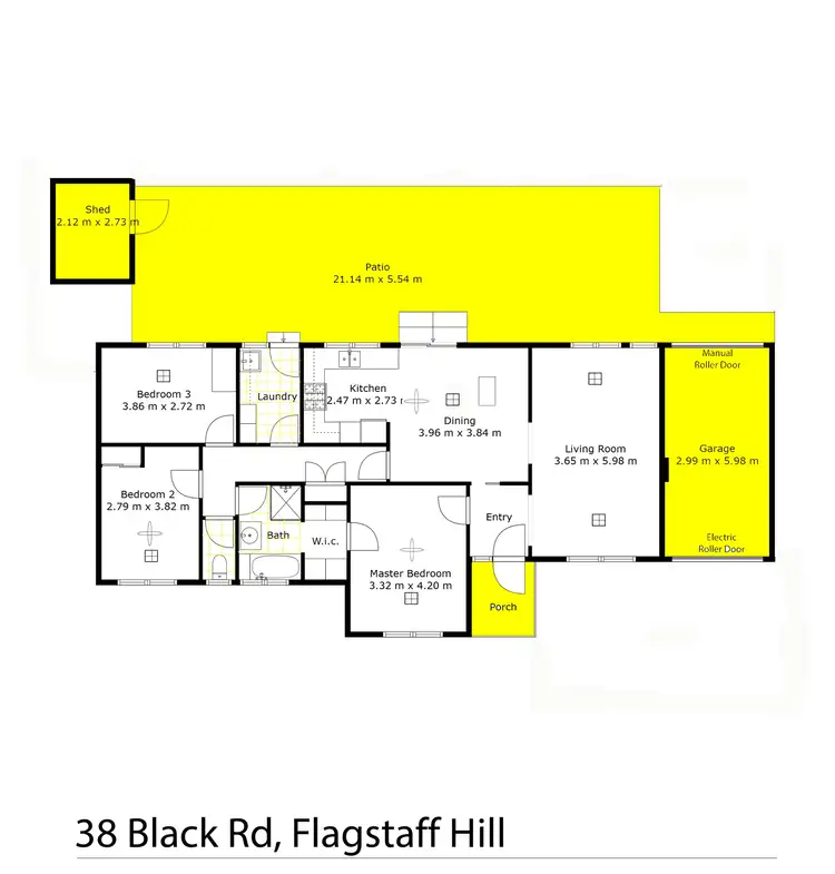Floorplan of Homely house listing, 38 Black Road, Flagstaff Hill SA 5159