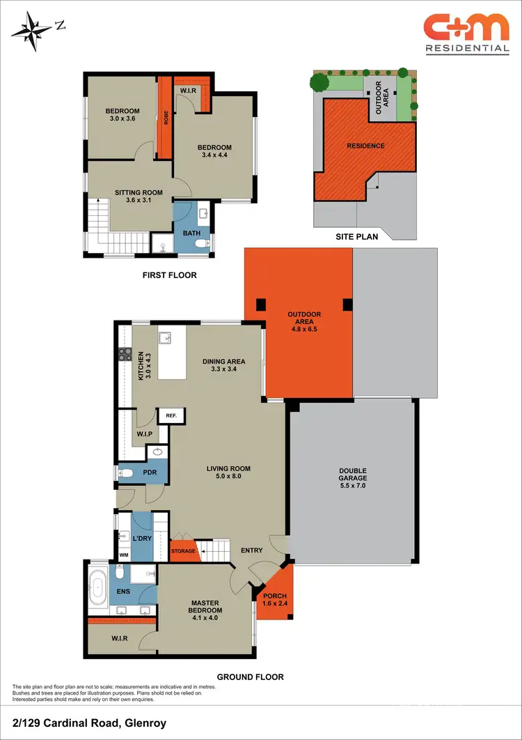 Floorplan of Homely townhouse listing, 2/129 Cardinal Road, Glenroy VIC 3046