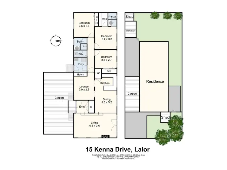 Floorplan of Homely house listing, 15 Kenna Drive, Lalor VIC 3075