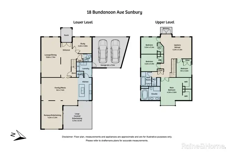 Floorplan of Homely house listing, 18 Bundanoon Avenue, Sunbury VIC 3429