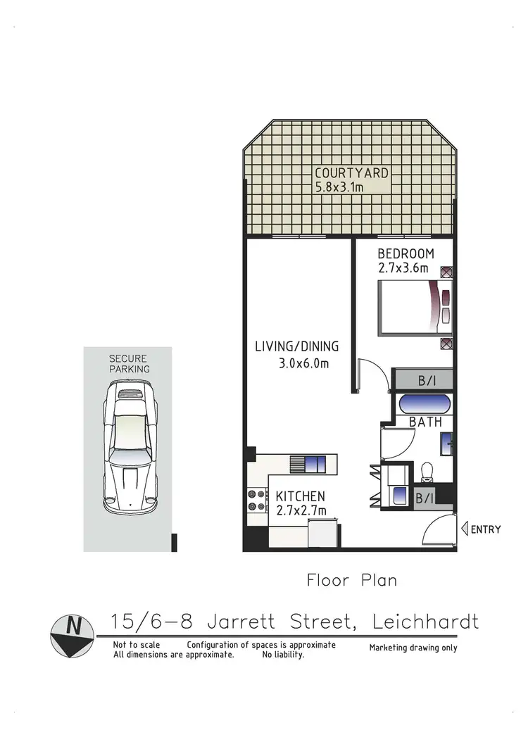 Floorplan of Homely apartment listing, 15/6-8 Jarrett Street, Leichhardt NSW 2040