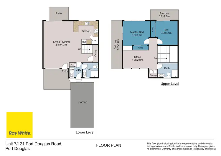 Floorplan of Homely apartment listing, 7/121-137 Port Douglas Road, Port Douglas QLD 4877
