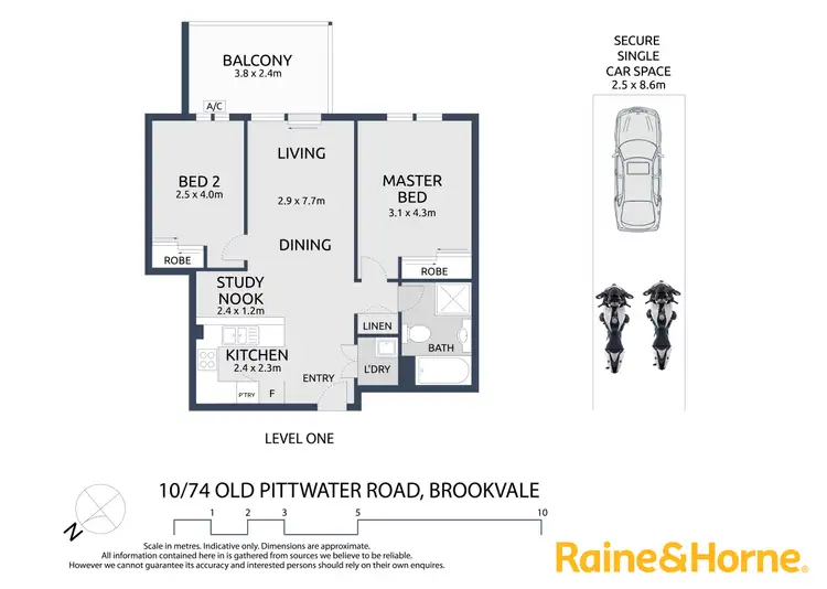 Floorplan of Homely apartment listing, 10/74-76 Old Pittwater Road, Brookvale NSW 2100