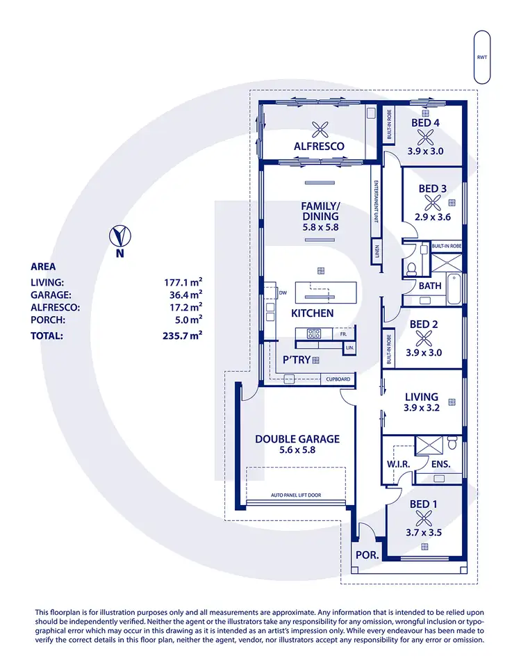 Floorplan of Homely house listing, 14 Bronco Crescent, Mount Barker SA 5251