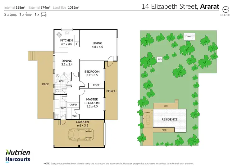 Floorplan of Homely house listing, 14 Elizabeth Street, Ararat VIC 3377