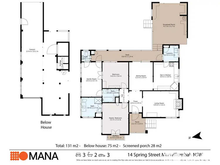 Floorplan of Homely house listing, 14 Spring Street, Murwillumbah NSW 2484