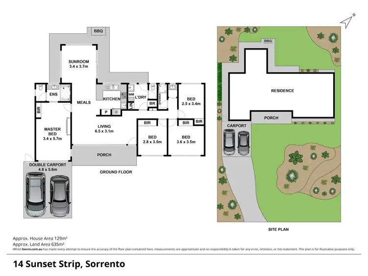 Floorplan of Homely house listing, 14 Sunset Strip, Sorrento VIC 3943