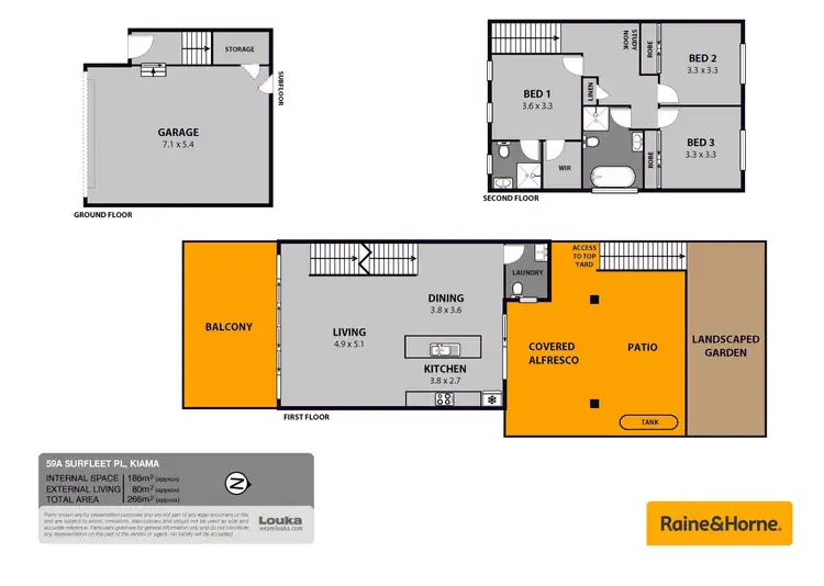 Floorplan of Homely semi-detached listing, 59a Surfleet Place, Kiama NSW 2533