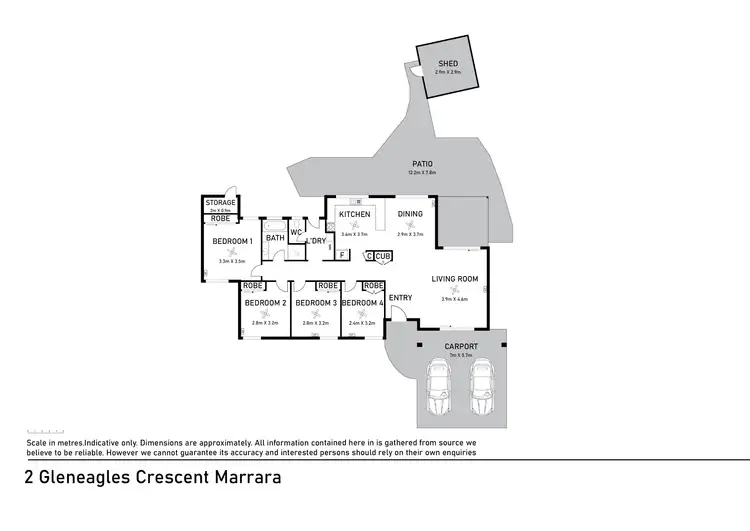 Floorplan of Homely house listing, 2 Gleneagles Crescent, Marrara NT 812