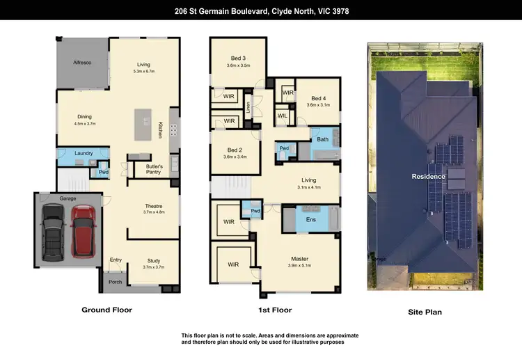 Floorplan of Homely house listing, 206 St Germain Boulevard, Clyde North VIC 3978