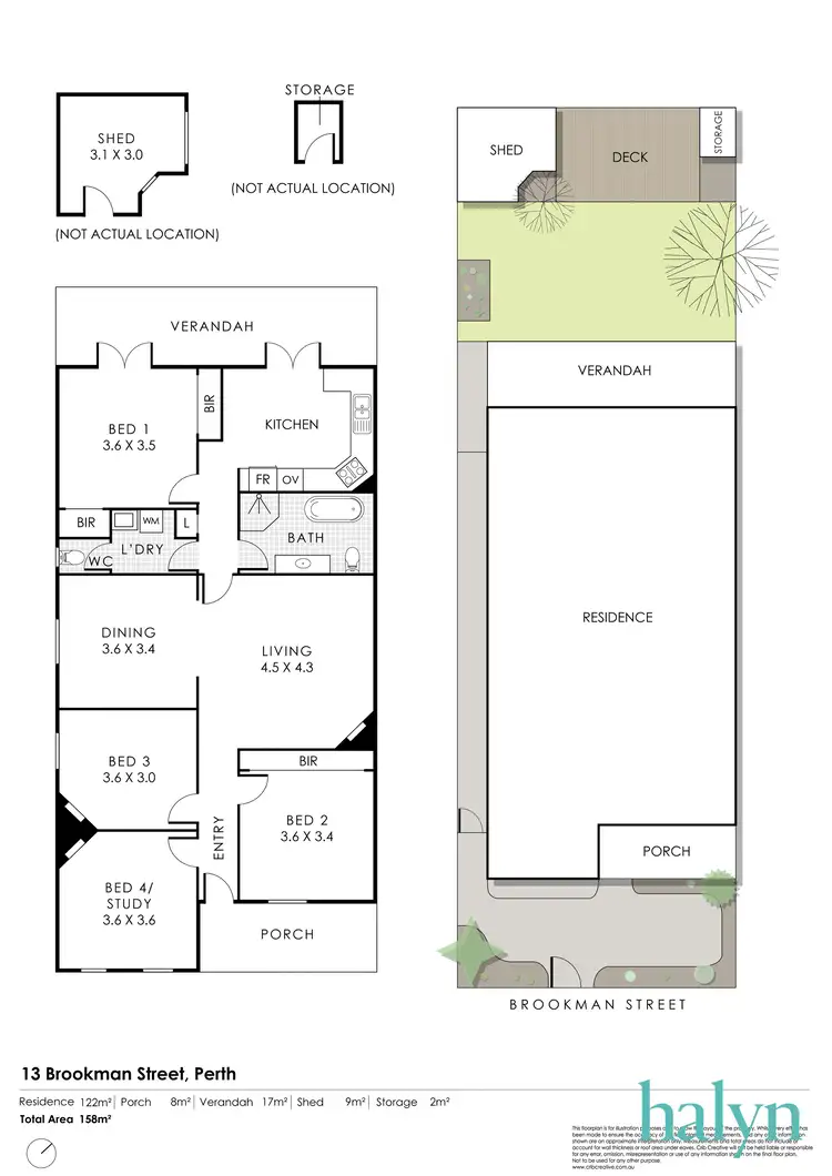 Floorplan of Homely house listing, 13 Brookman Street, Perth WA 6000