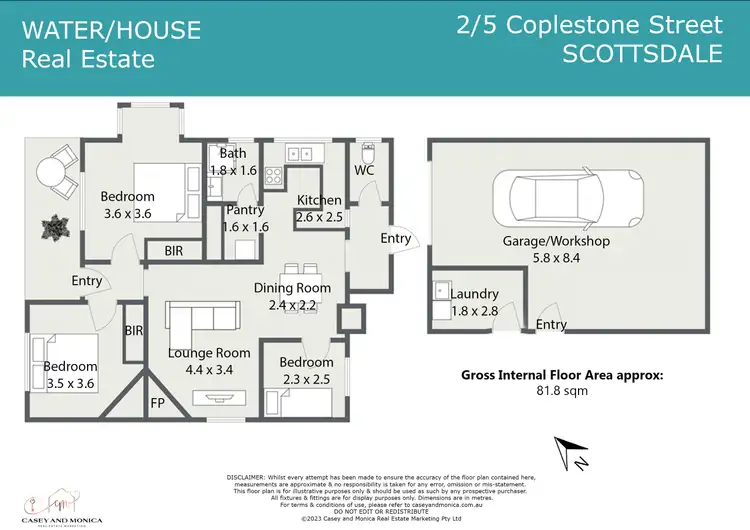 Floorplan of Homely house listing, 2/5 Coplestone Street, Scottsdale TAS 7260