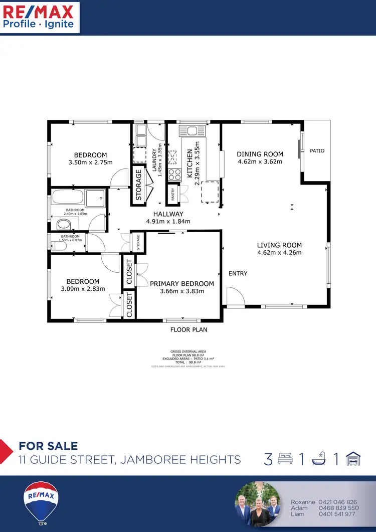 Floorplan of Homely house listing, 11 Guide Street, Jamboree Heights QLD 4074