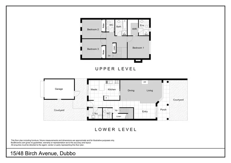 Floorplan of Homely townhouse listing, 15/48 Birch Avenue, Dubbo NSW 2830