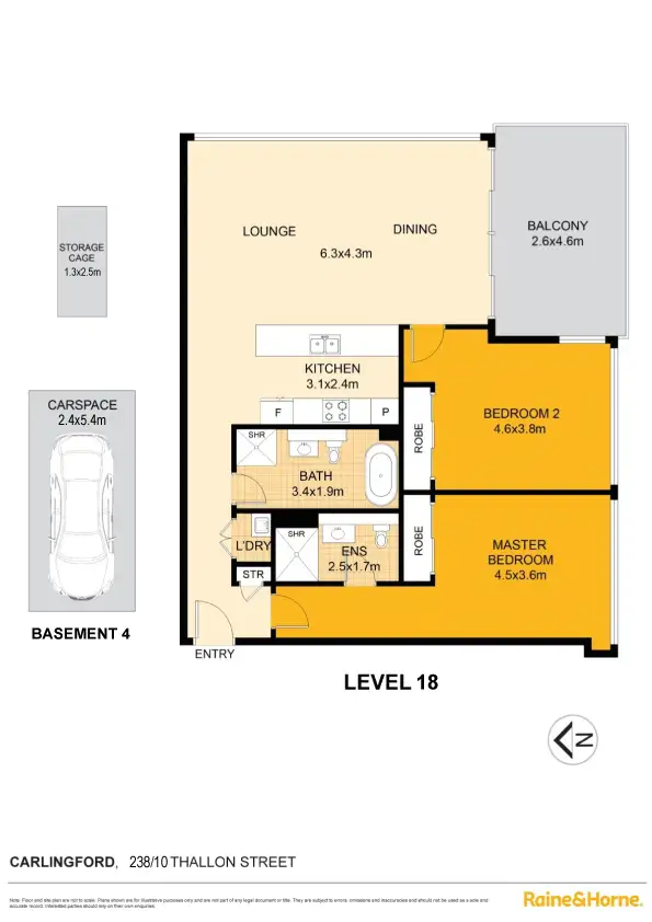 Floorplan of Homely unit listing, 238/10 Thallon Street, Carlingford NSW 2118