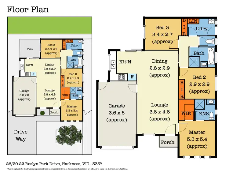 Floorplan of Homely unit listing, 26/20-22 Roslyn Park Drive, Harkness VIC 3337
