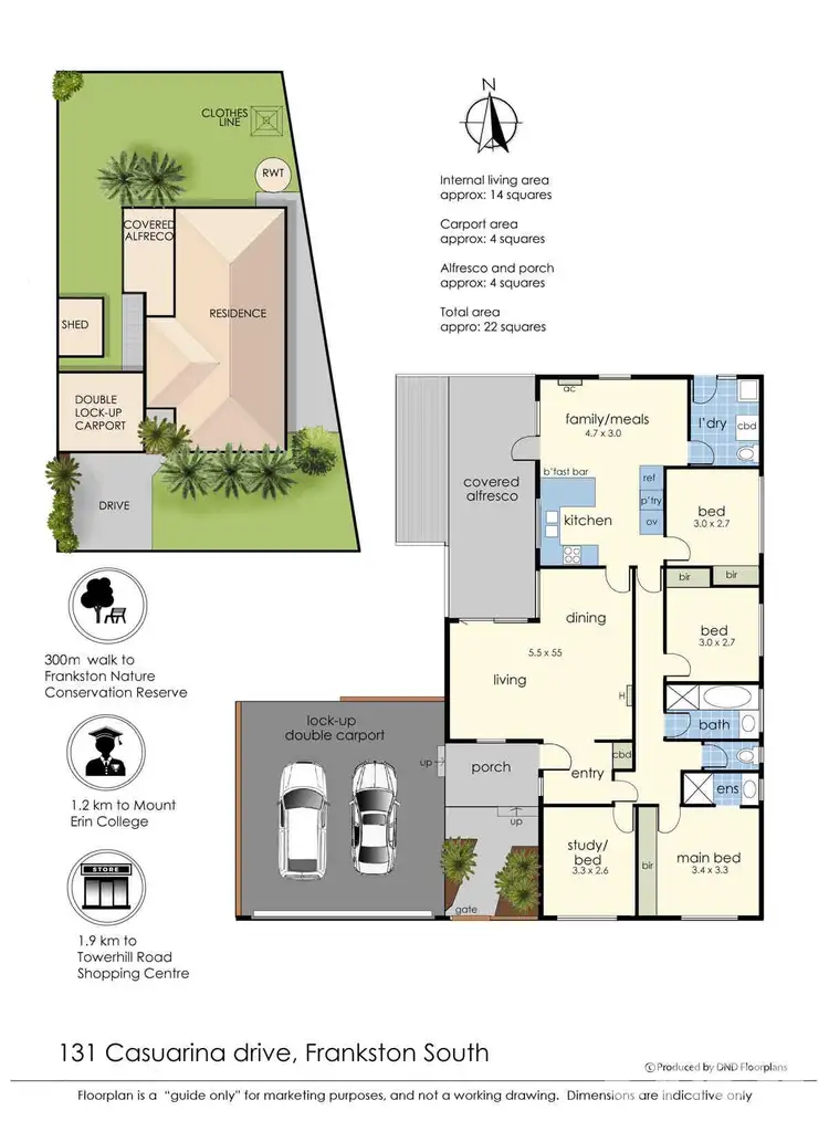 Floorplan of Homely house listing, 131 Casuarina Drive, Frankston South VIC 3199
