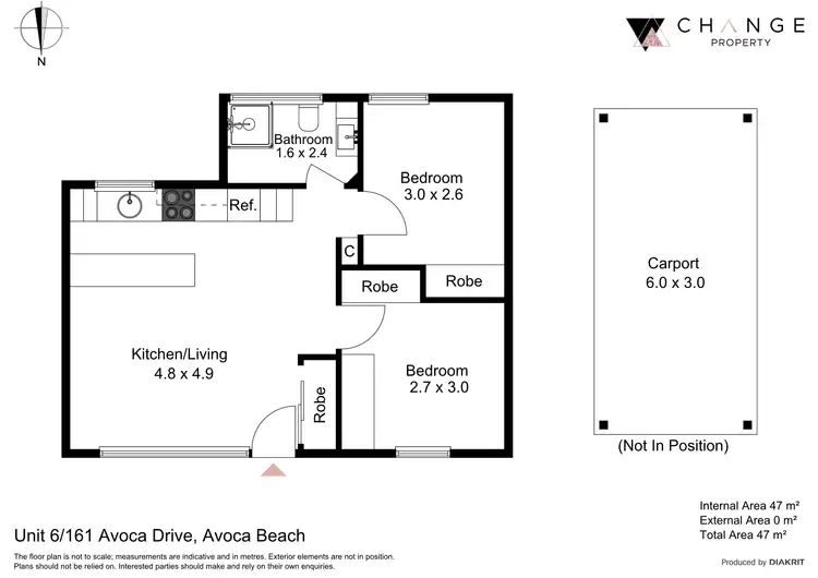 Floorplan of Homely unit listing, 6/161 Avoca Drive, Avoca Beach NSW 2251