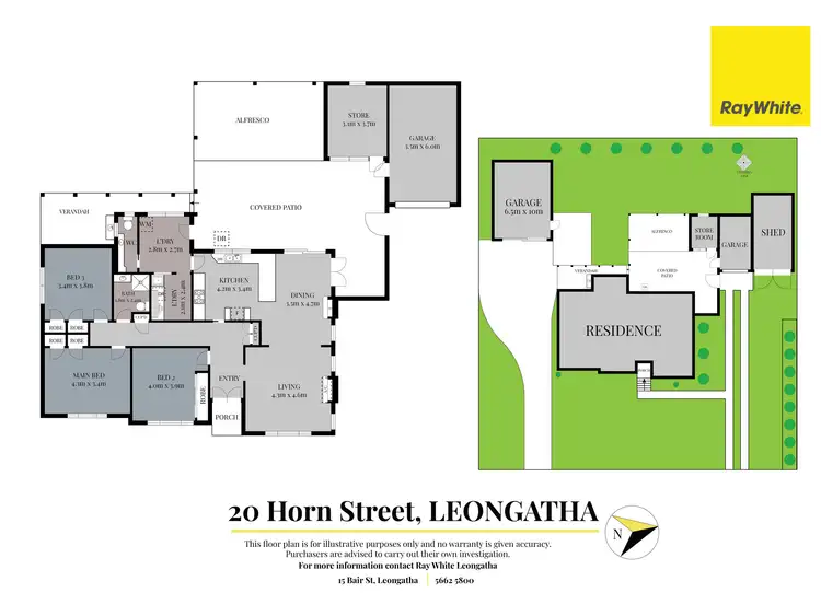 Floorplan of Homely house listing, 20 Horn Street, Leongatha VIC 3953
