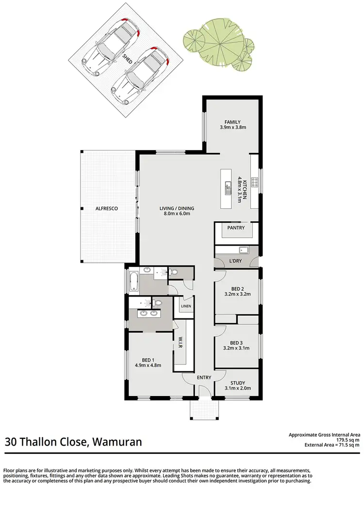 Floorplan of Homely rural property listing, 30 Thallon Close, Wamuran QLD 4512