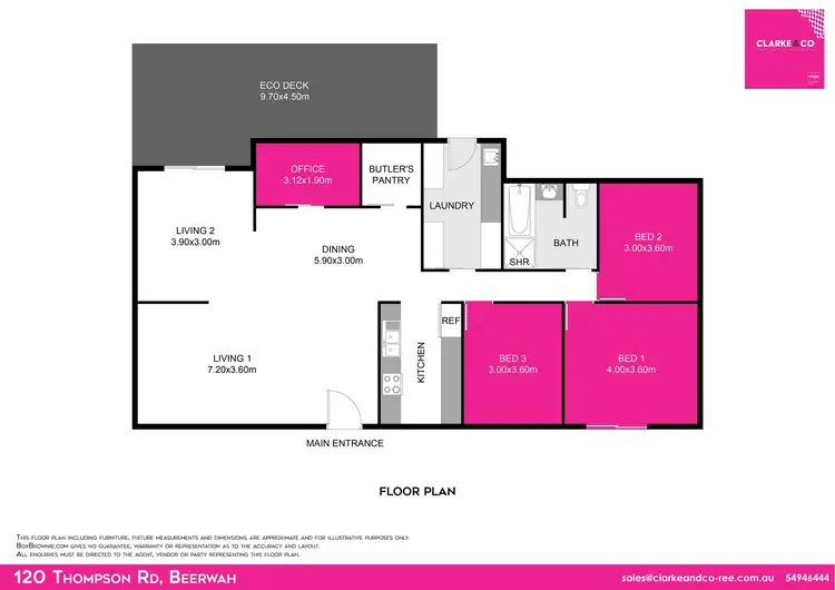 Floorplan of Homely house listing, 120 Thompson Road, Beerwah QLD 4519