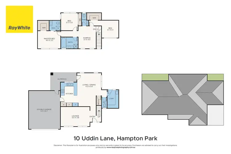 Floorplan of Homely townhouse listing, 10 Uddin Lane, Hampton Park VIC 3976