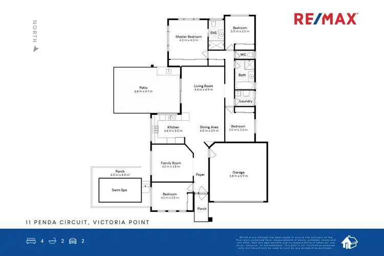 Floorplan of Homely house listing, 11 Penda Circuit, Victoria Point QLD 4165