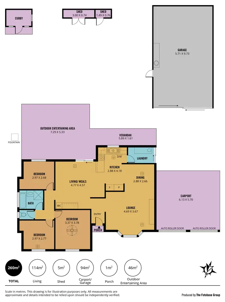 Floorplan of Homely house listing, 26 Baudin Street, Woodcroft SA 5162