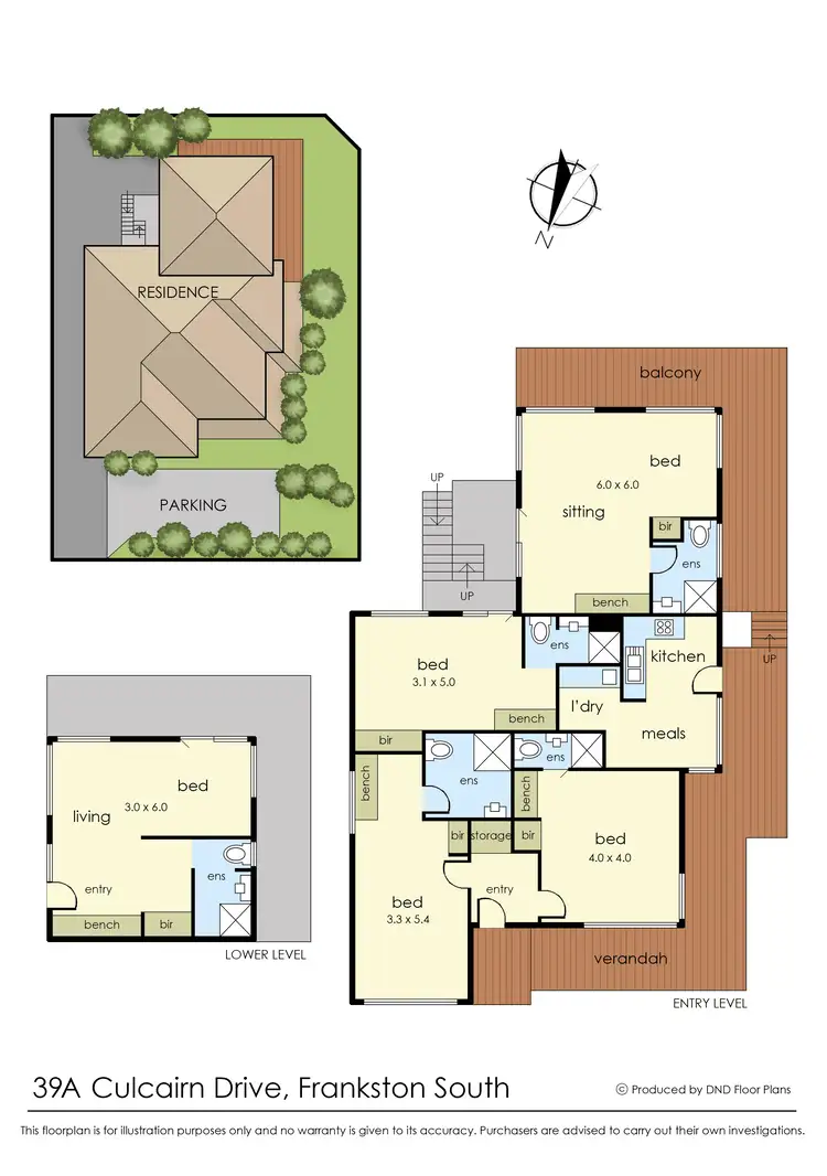 Floorplan of Homely house listing, 39A Culcairn Drive, Frankston South VIC 3199