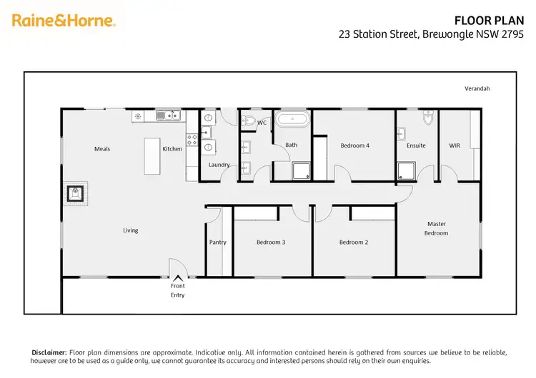 Floorplan of Homely rural property listing, 23 Station Street, Brewongle NSW 2795