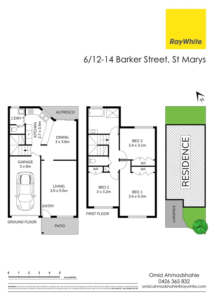 Floorplan of Homely townhouse listing, 6/12-14 Barker street, St Marys NSW 2760