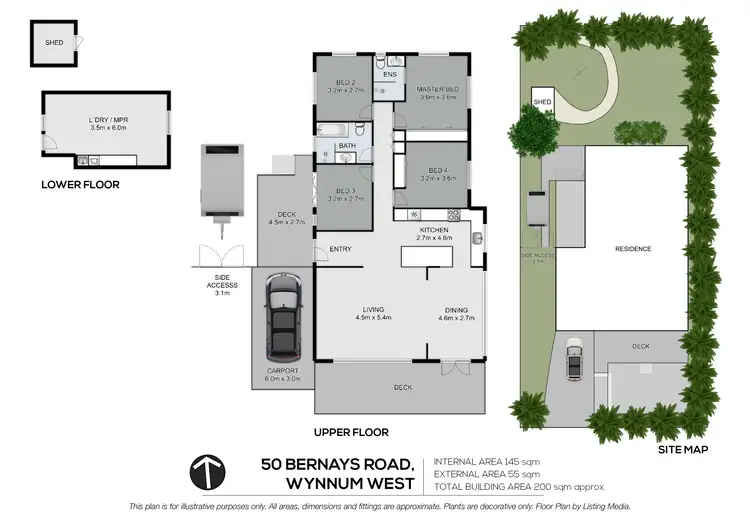 Floorplan of Homely house listing, 50 Bernays Rd, Wynnum West QLD 4178