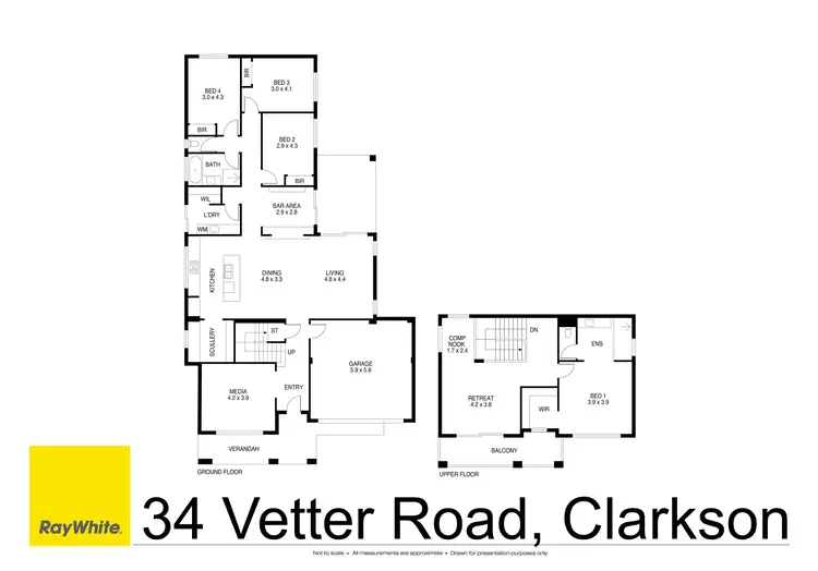 Floorplan of Homely house listing, 34 Vetter Road, Clarkson WA 6030