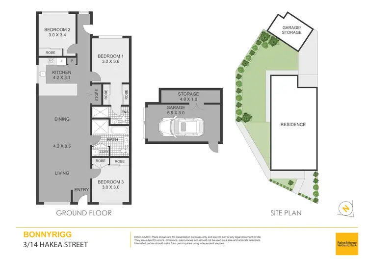 Floorplan of Homely townhouse listing, 3/14 Hakea Street, Bonnyrigg NSW 2177