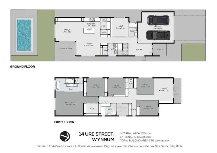 Floorplan of Homely house listing, 14 Ure Street, Wynnum QLD 4178