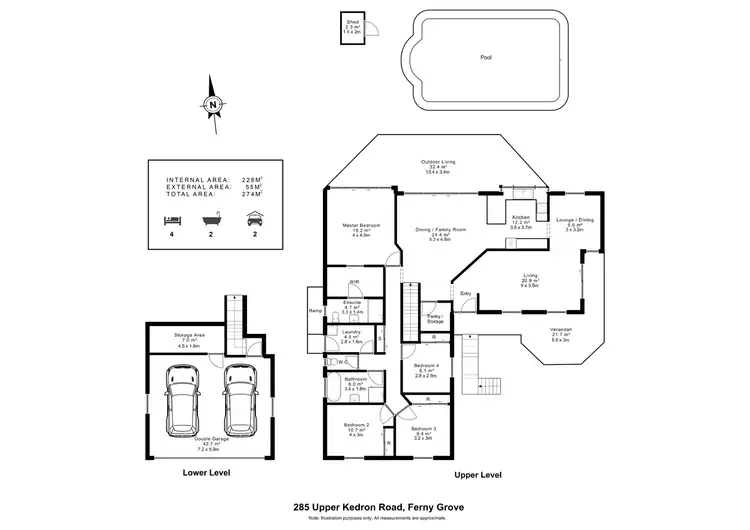 Floorplan of Homely house listing, 285 Upper Kedron Road, Ferny Grove QLD 4055