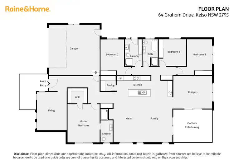Floorplan of Homely house listing, 64 Graham Drive, Kelso NSW 2795