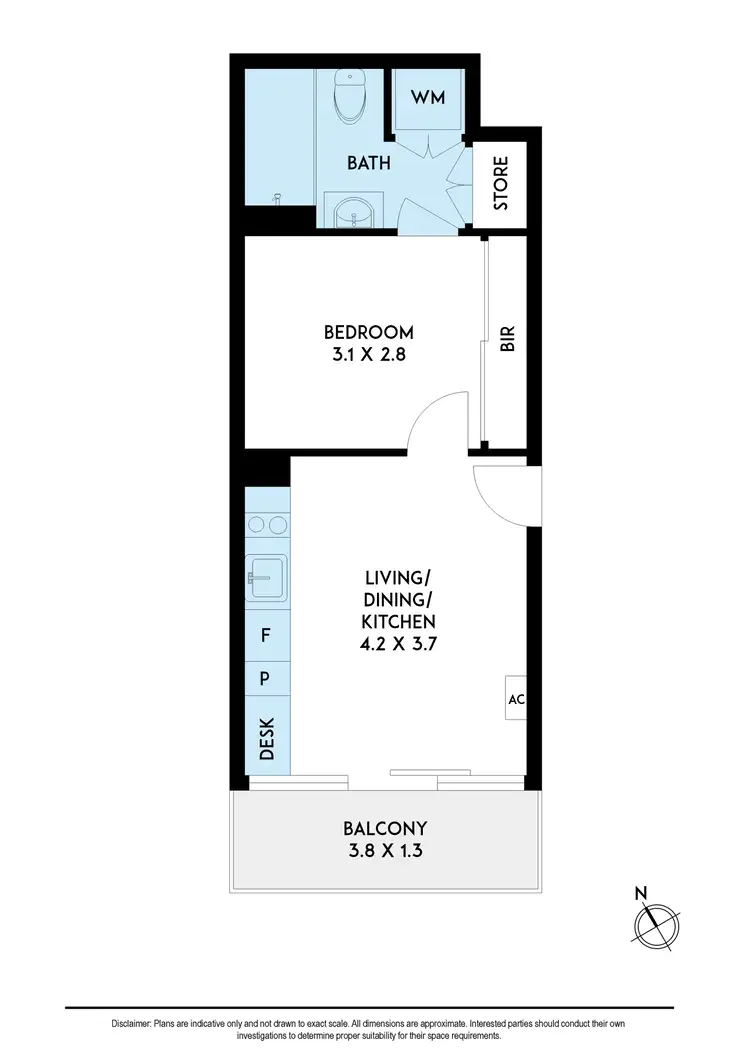 Floorplan of Homely apartment listing, 311/145 Roden Street, West Melbourne VIC 3003