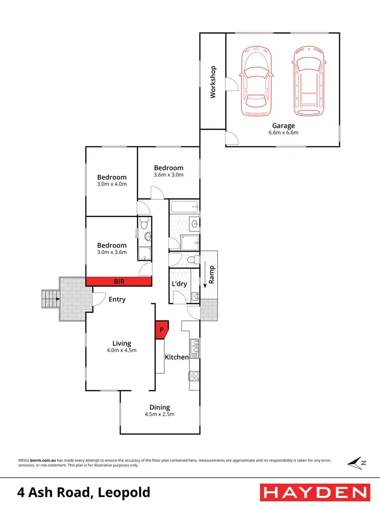 Floorplan of Homely house listing, 4 Ash Road, Leopold VIC 3224