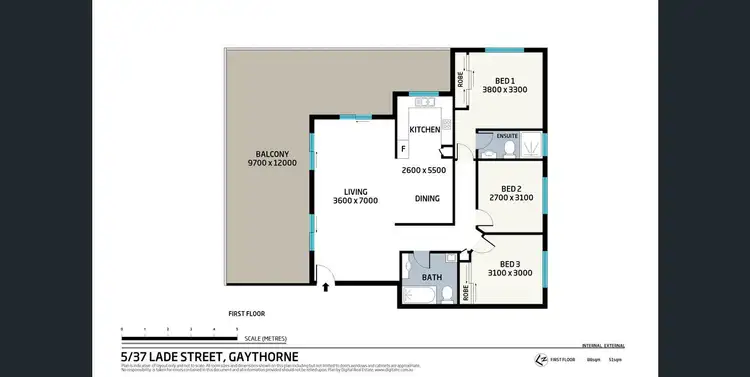 Floorplan of Homely apartment listing, 5/37 Lade Street, Gaythorne QLD 4051