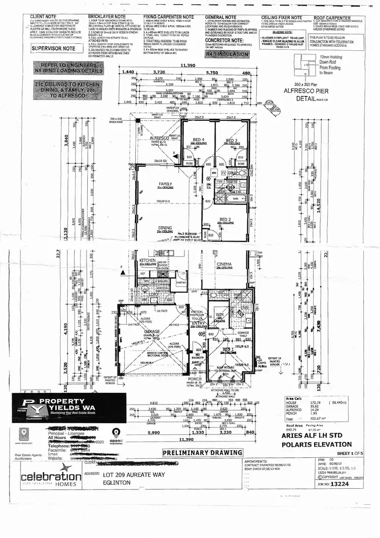 Floorplan of Homely house listing, 6 Aureate Way, Eglinton WA 6034