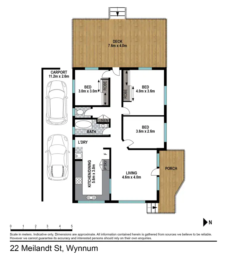 Floorplan of Homely house listing, 22 Meilandt Street, Wynnum QLD 4178