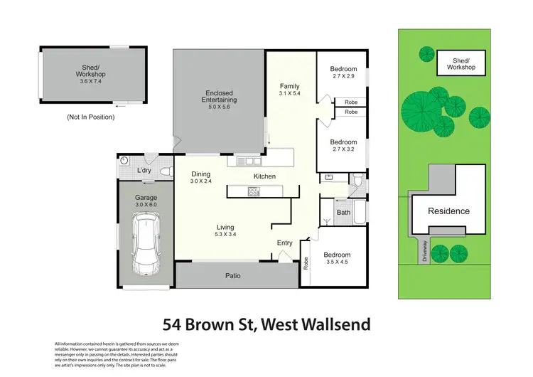 Floorplan of Homely house listing, 54 Brown Street, West Wallsend NSW 2286