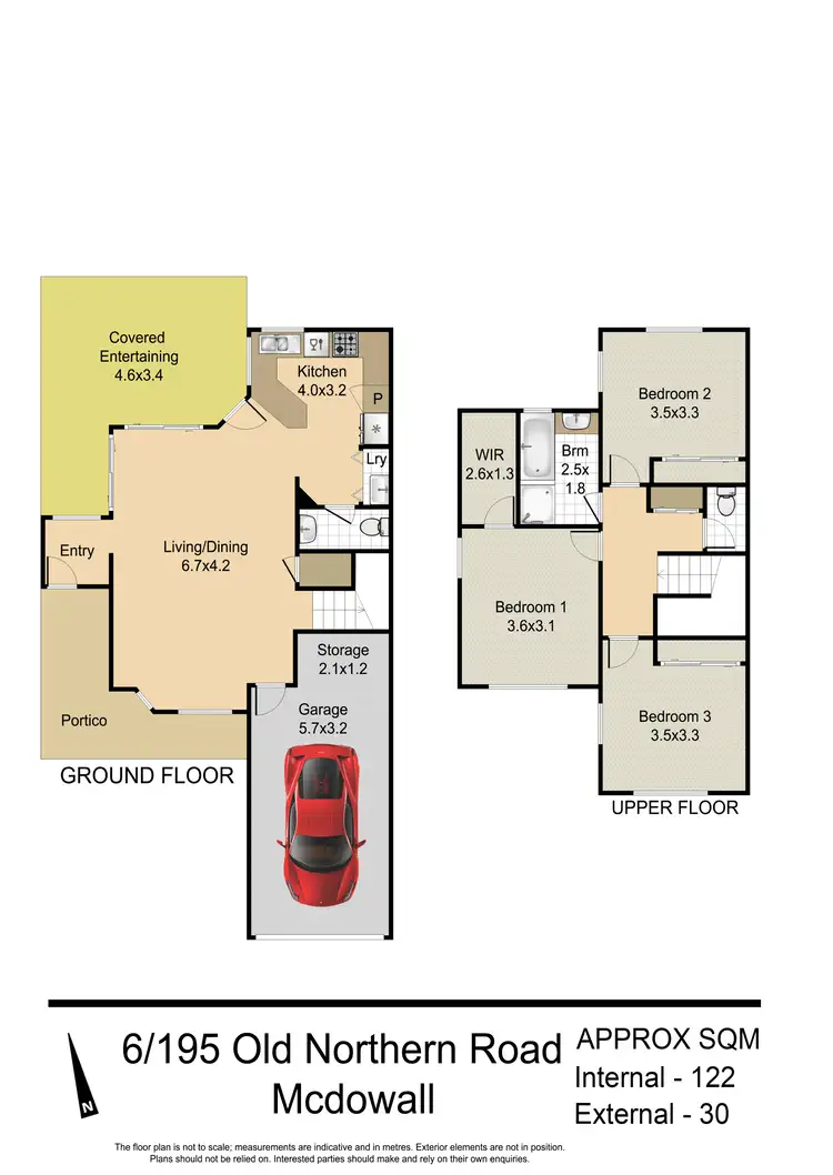 Floorplan of Homely townhouse listing, 6/195 Old Northern Road, Mcdowall QLD 4053