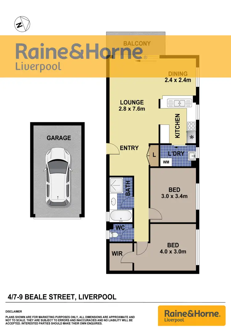 Floorplan of Homely unit listing, 4/144 Moore Street, Liverpool NSW 2170