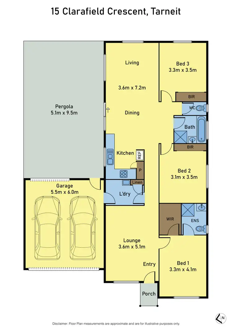 Floorplan of Homely house listing, 15 Clarafield Crescent, Tarneit VIC 3029